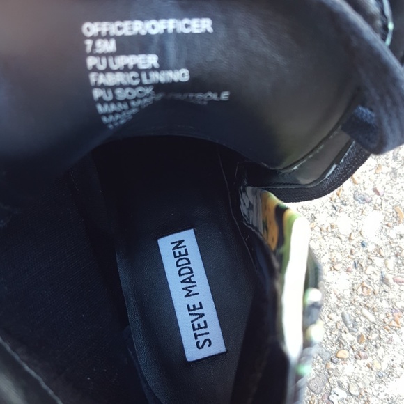 Steve Madden Floral Officer Combat Boots 7.5 - Picture 8 of 8